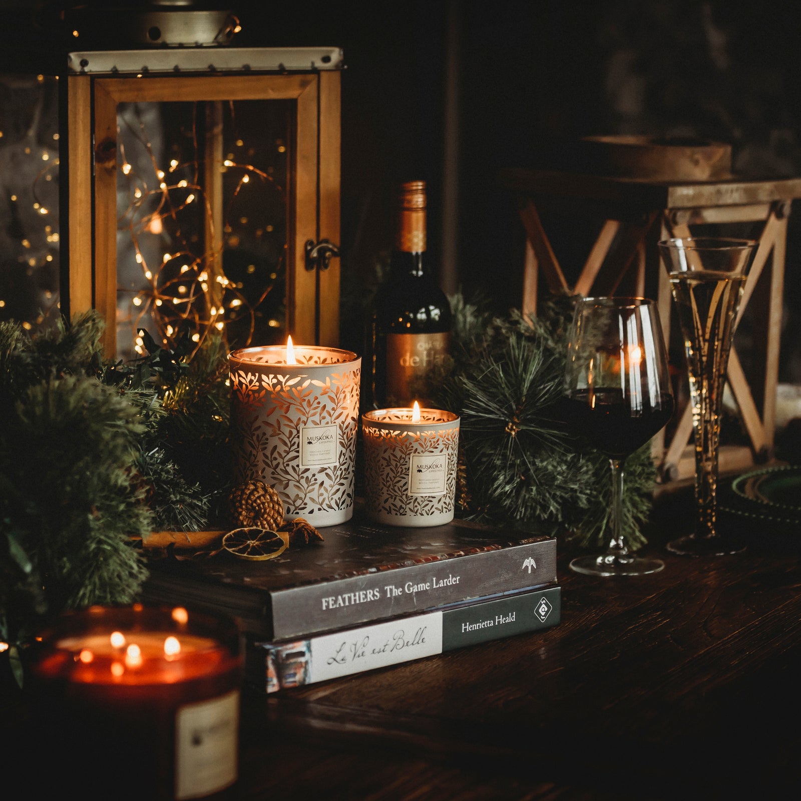 MUSKOKAN BRANDIED PEAR CANDLE