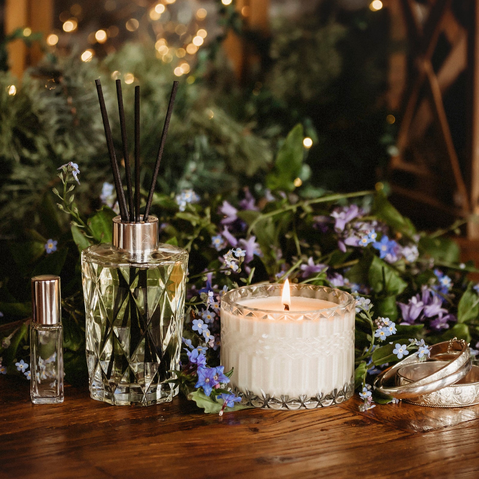 SILVER BANGLES CANDLE