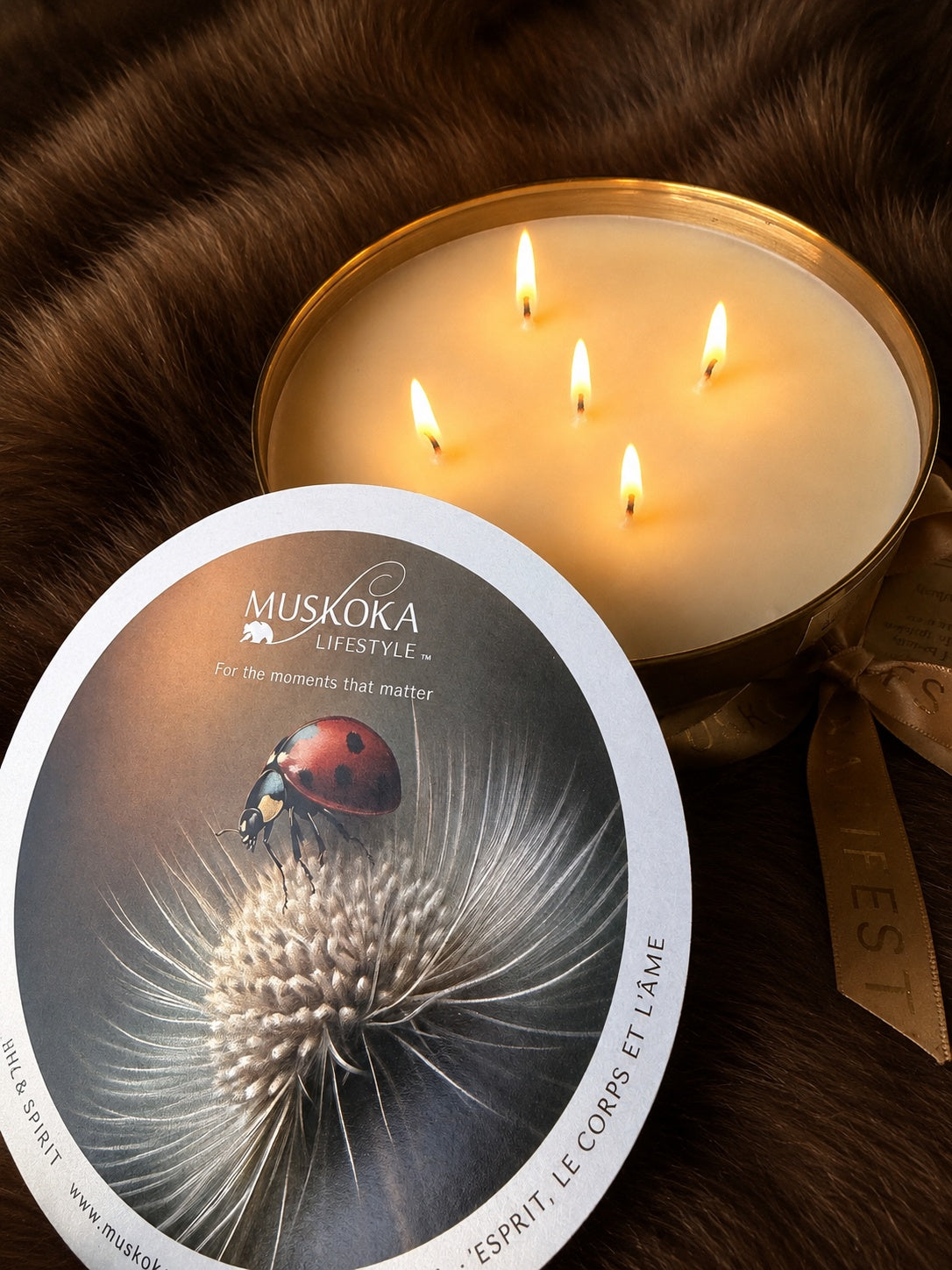 FESTIVE GOLD CANDLE