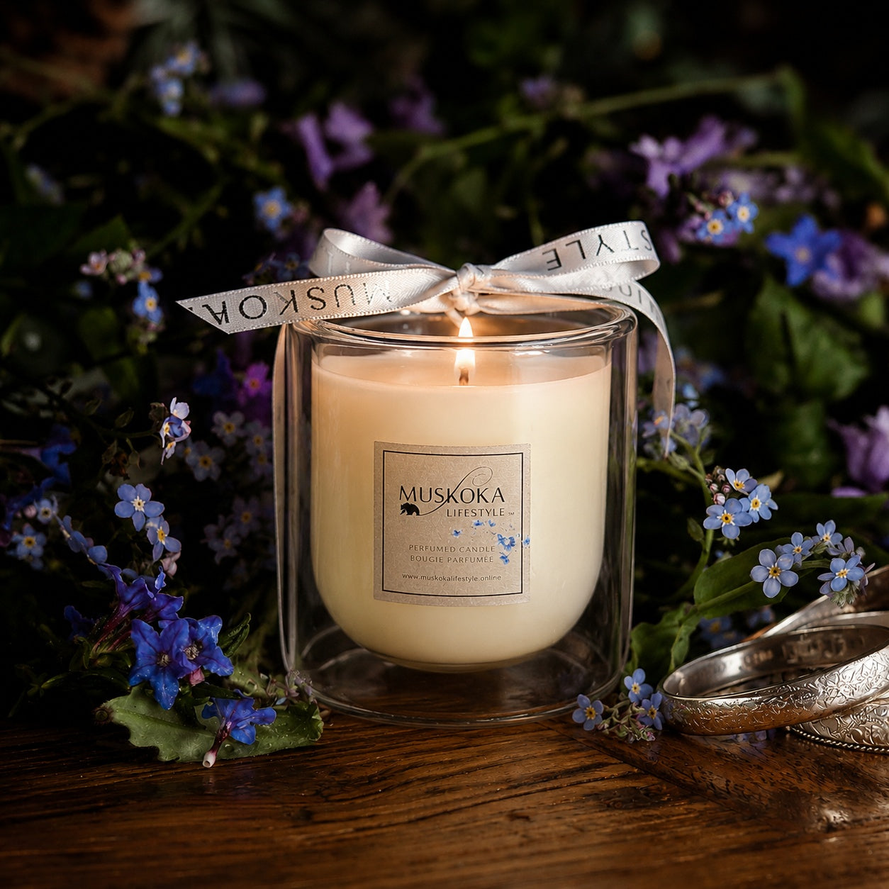 SILVER BANGLES CANDLE