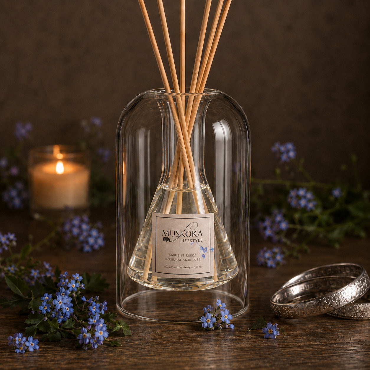 “SILVER BANGLES” - AMBIENT REED DIFFUSER AND REFILL