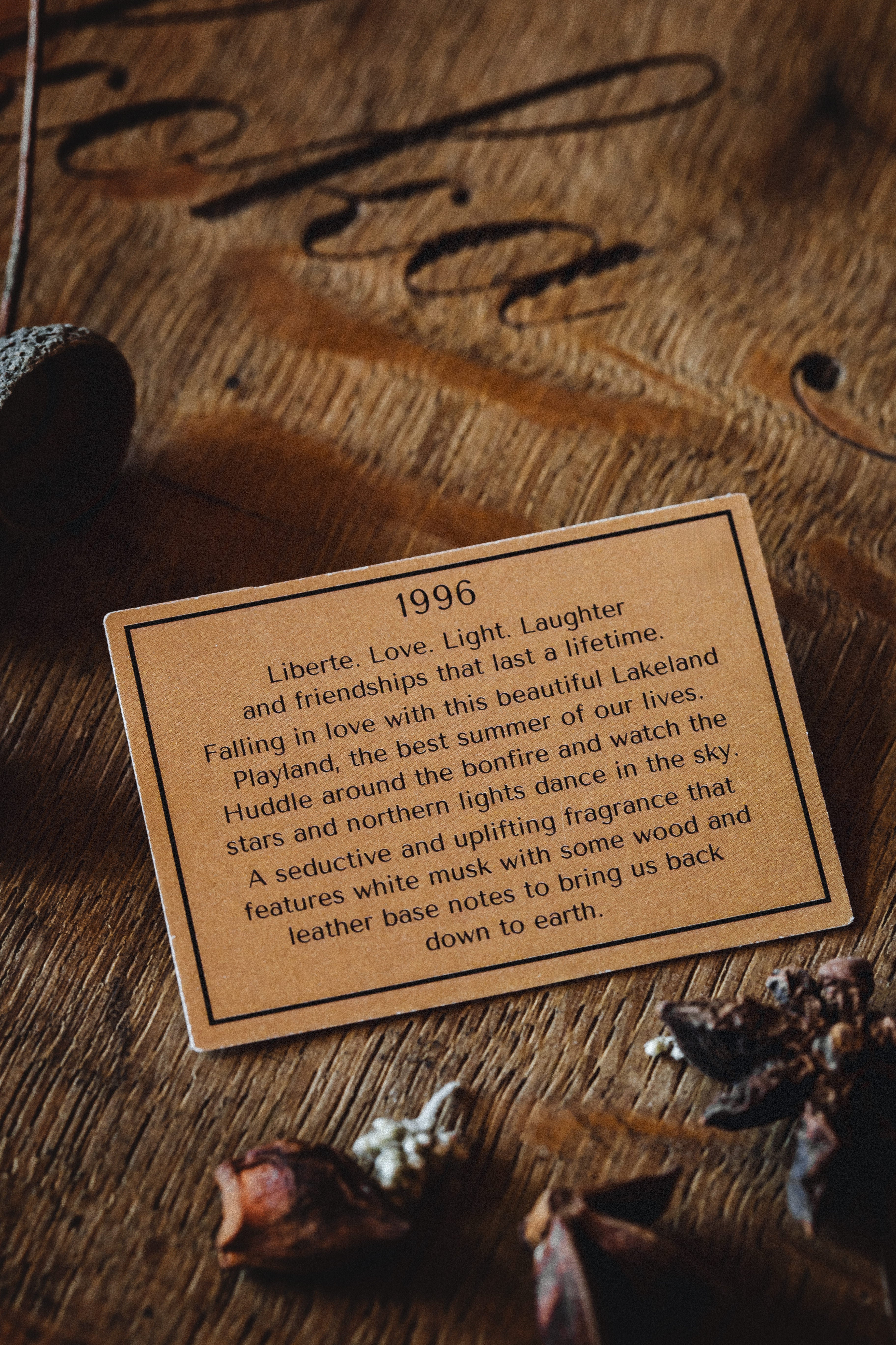 “1996” - NORTH AMERICAN STORYBOARD CANDLE
