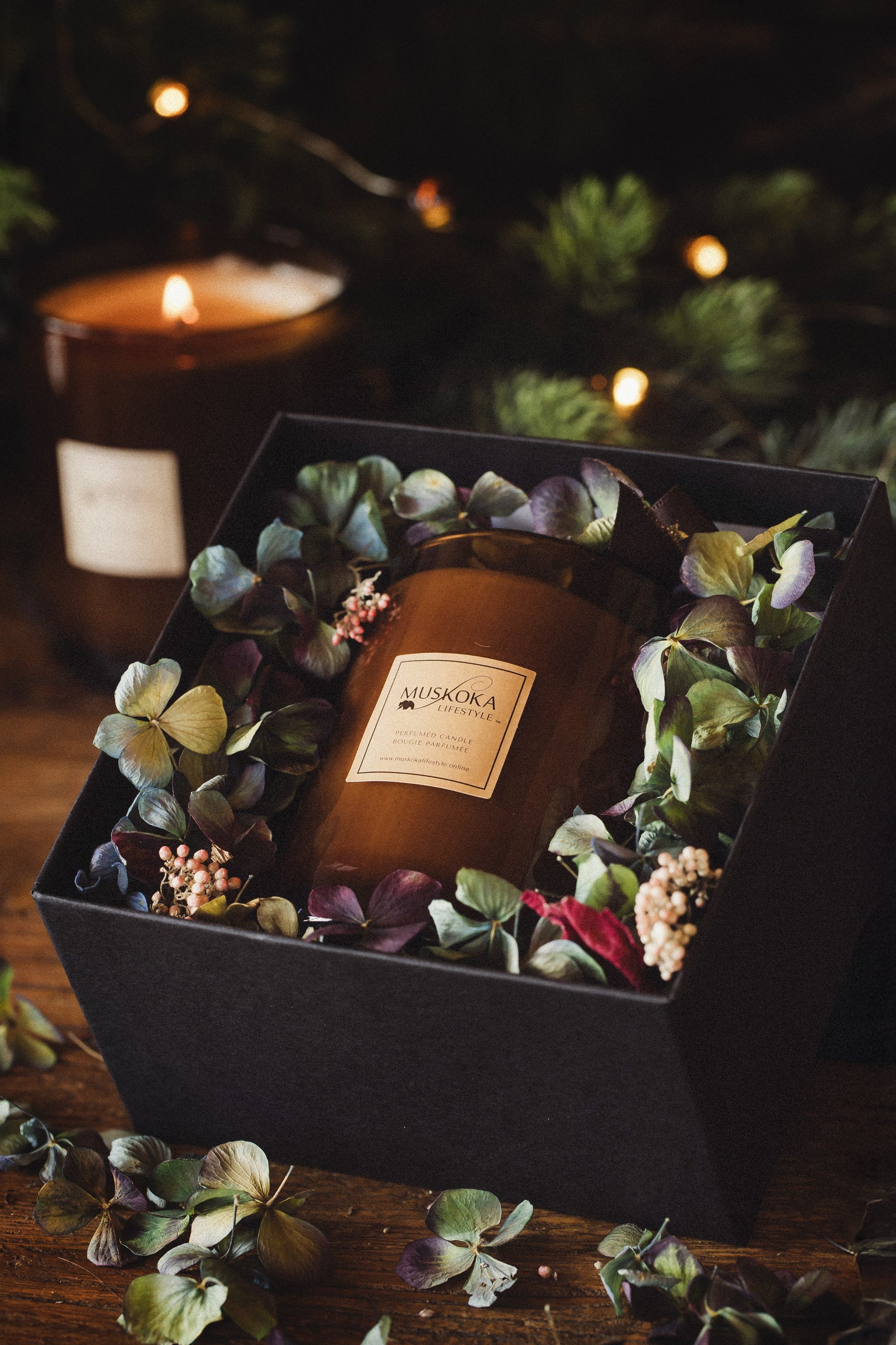 BEAR HUG CANDLE IN GIFT BOX (with Everlasts)