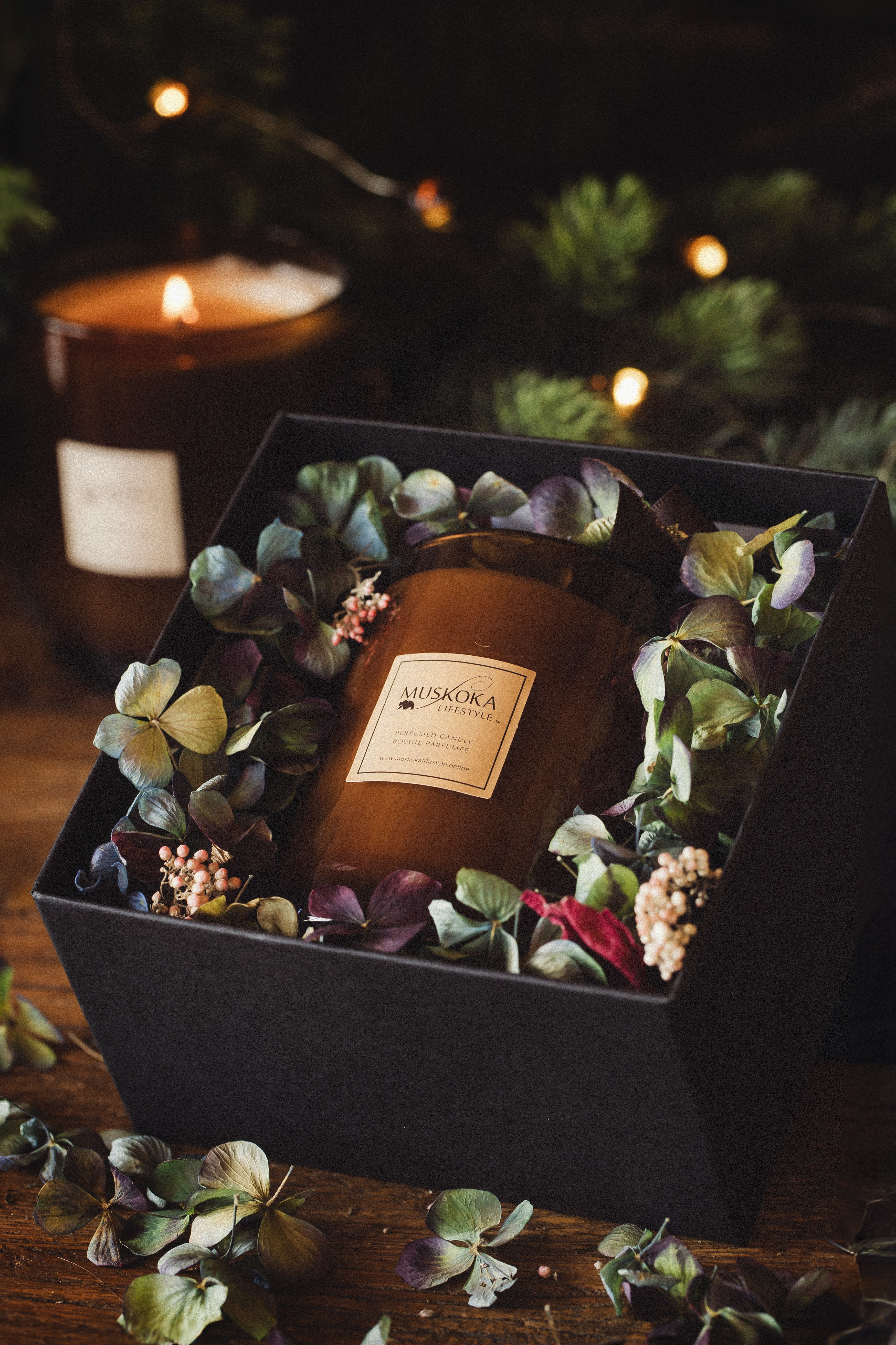 BEAR HUG CANDLE IN GIFT BOX (with Everlasts)