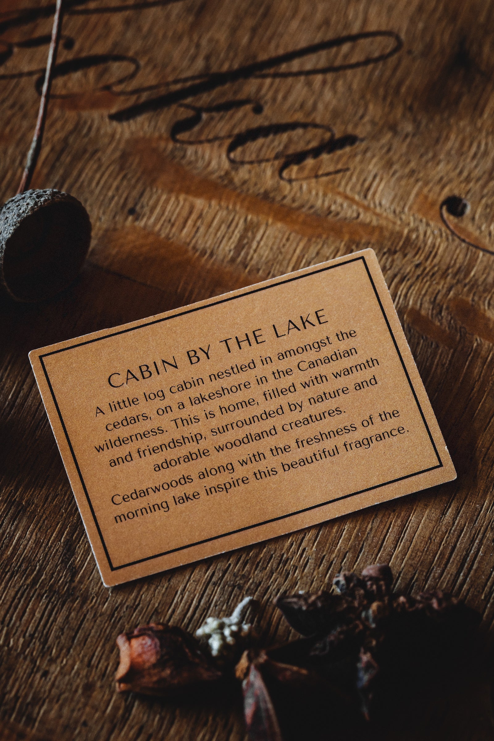 “Cabin By The Lake” - NORTH AMERICAN STORYBOARD CANDLE
