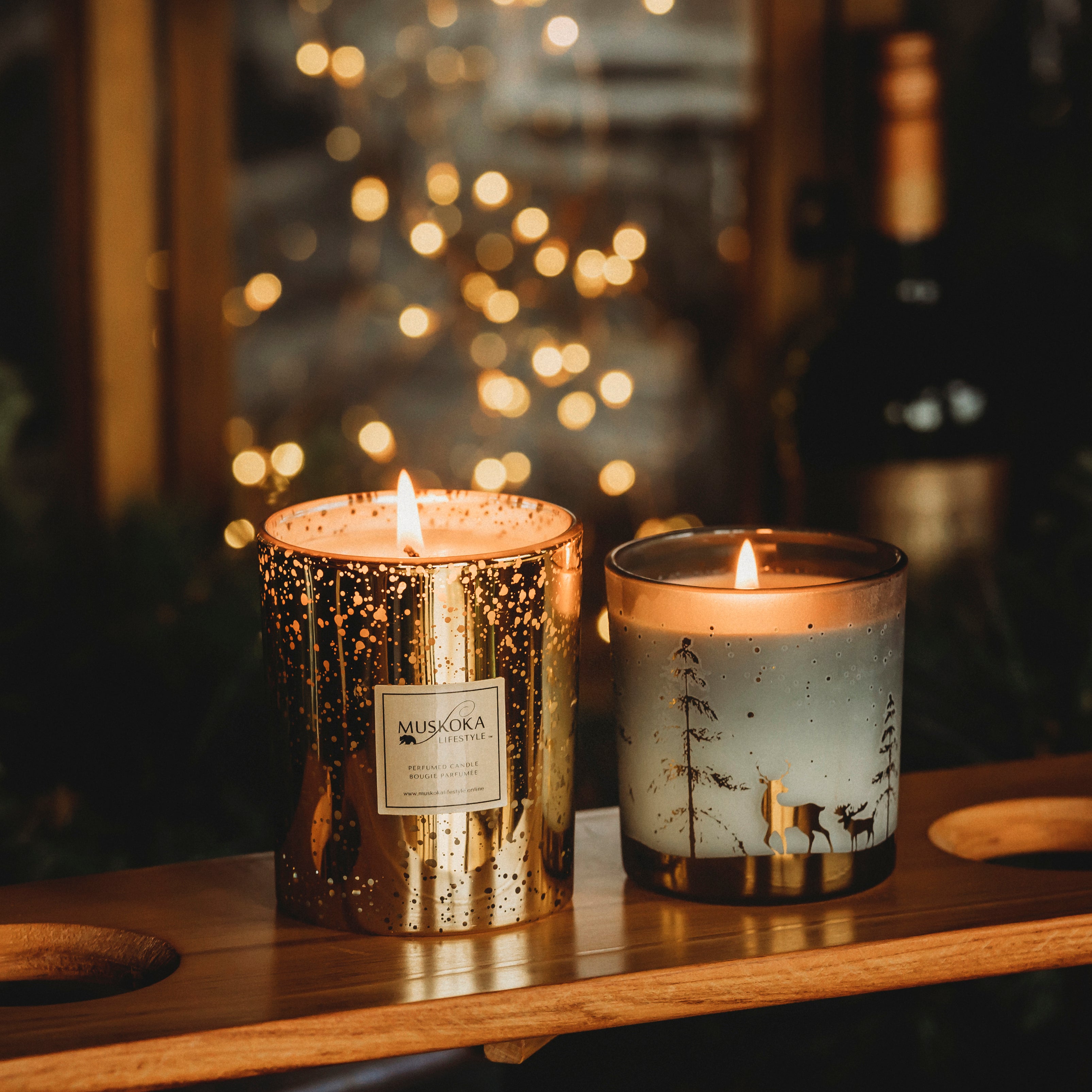 FESTIVE GOLD CANDLE