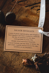 SILVER BANGLES CANDLE IN GIFT BOX (with Everlasts)