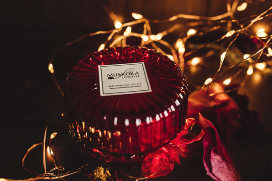 Red Coco Candle - Sugarplum Fairy: Rich Boysenberry and Plum Gelato with a hint of Vanilla and Cinnamon