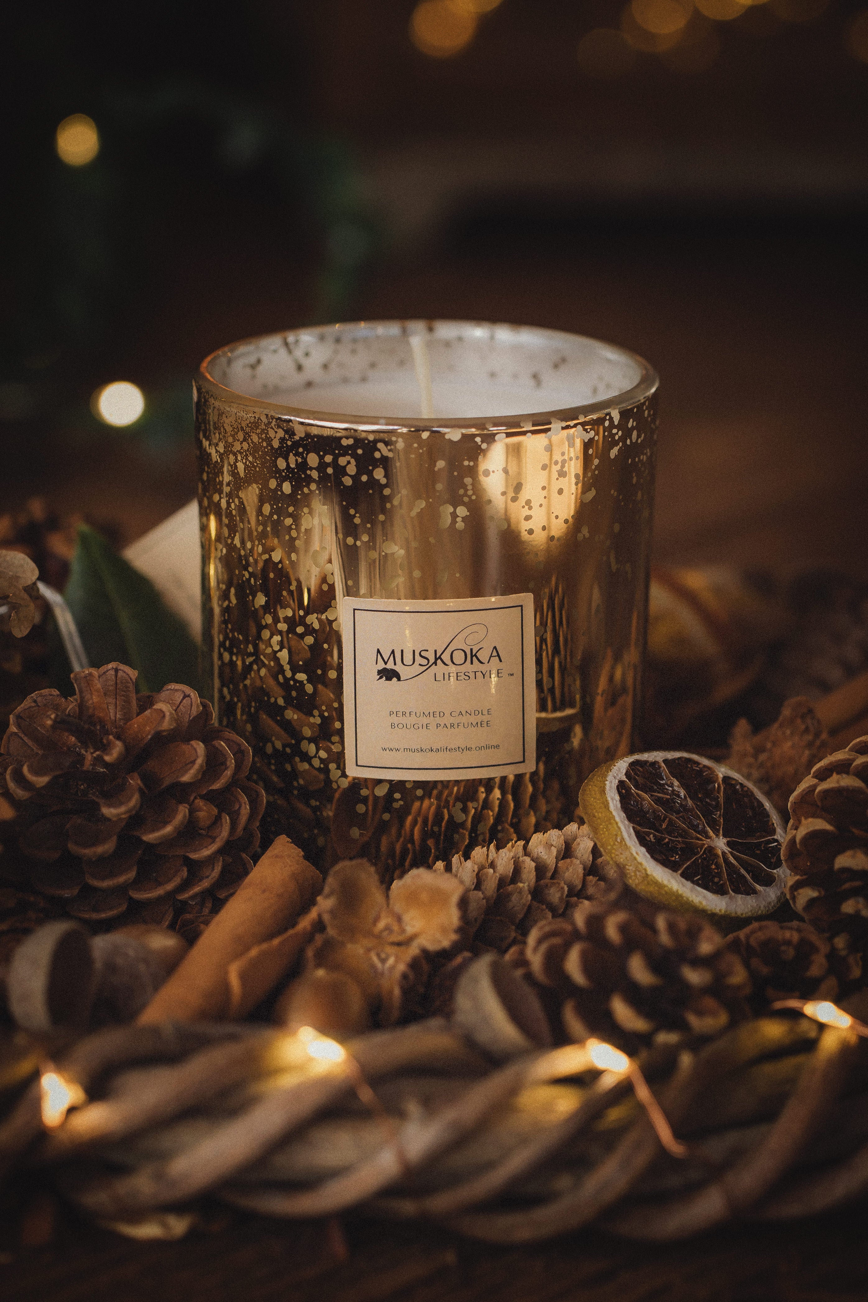 MUSKOKA FESTIVE GOLD WREATH KIT